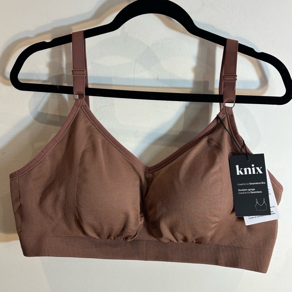 KNIX Sz XXL Good to Go Seamless Bra Padded Adjustable Strap & Back NEW WITH TAGS